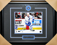 Mats Sundin Signed 8x10 Etched Mat Maple Leafs White Action-H