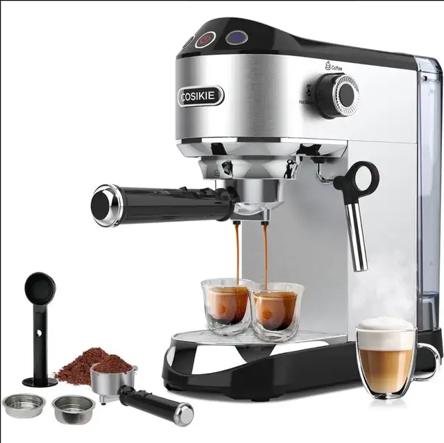 Espresso Coffee Maker, Espresso Machine with Milk Frother in Coffee Makers in Burnaby/New Westminster - Image 3