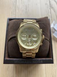 Michael Kors Woman’s MK5055 Runway Gold-toned Watch