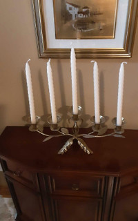 Antique silver candle holder 