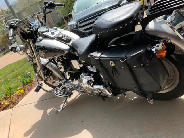 1996 Harley Fat Boy – 88ci, Mustang Seat, New Tires, low KM in Street, Cruisers & Choppers in Strathcona County - Image 4