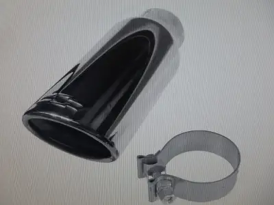 WANTED GM STAINLESS STEEL BOWTIE EXHAUST TIP.......2018 SILVERADO.....3" IN -4" OUT & 11" LONG GUESS...