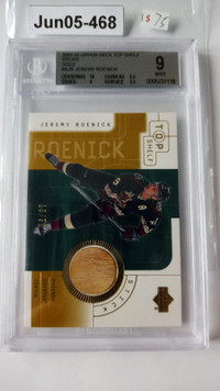 JEREMY ROENICK 2001-02 UPPER DECK TOP SHELF STICKS GOLD /50 card