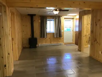 Private apartment in basement of garage, ten minute walk to Coldwater. Back yard is fenced in. Dog f...
