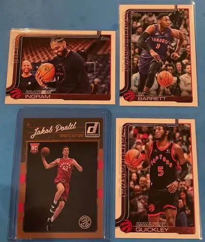 Raptors 9 Cards (Barnes Shead Poeltl Rookies) + IQ, RJ, Ingram, View more
