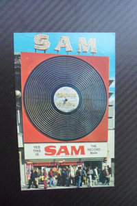 SAM THE RECORD MAN-Canada's Largest Record Store Post Card.