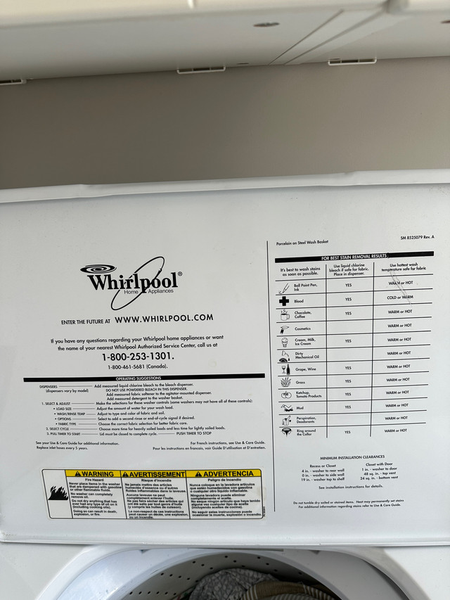 Whirlpool Washing Machine & Dryer in Washers & Dryers in Barrie - Image 3