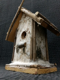 Christmas bird house/ bird nests/ holiday decor/ ornaments 
