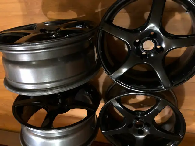 4 MAGS NOIR POUR PLUSIRIEU MODEL (:4X100) in Tires & Rims in Laval / North Shore - Image 4