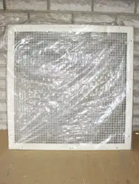 WHITE SQUARE CEILING or WALL GRATE (25.75" x 25.75") ~ NEW!