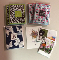 Monogrammed (B and S) Notecards and Gift Tags - Most New, Sealed