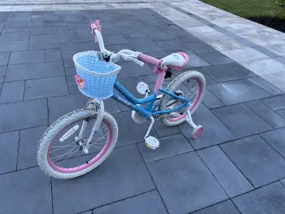 Kids girls bicycle with 18” wheels , View more