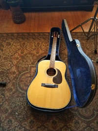 1978 Fender F-65 Acoustic Guitar With Hard Shell Case