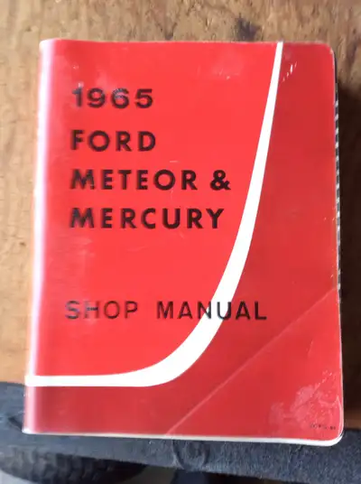 Shop manual for Ford products