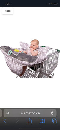 Shopping cart cover for infants