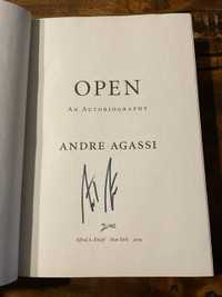 Open by Andre Agassi (SIGNED) Hardcover