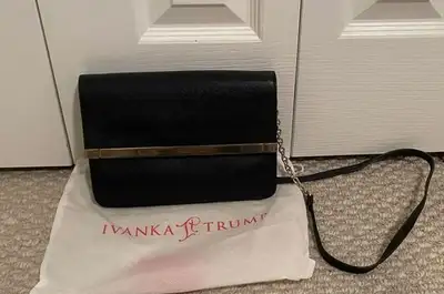 BRAND NEW CROSS BODY BAG  with GOLD CHAIN BY '' IVANKA  TRUMP '', View more