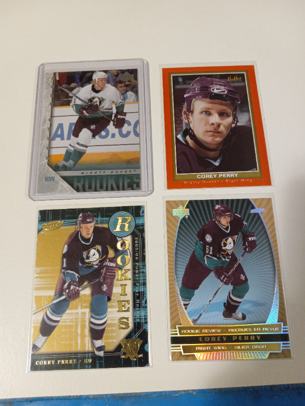 Hockey Cards Corey Perry Young Guns, BeeHive,UD P Play RCs Lot 4 in Arts & Collectibles in Trenton