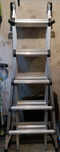 Cosco World's Greatest 21' Multi-use Ladder, aluminum, portable 