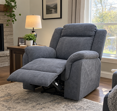 Grey Fabric Recliner, View more