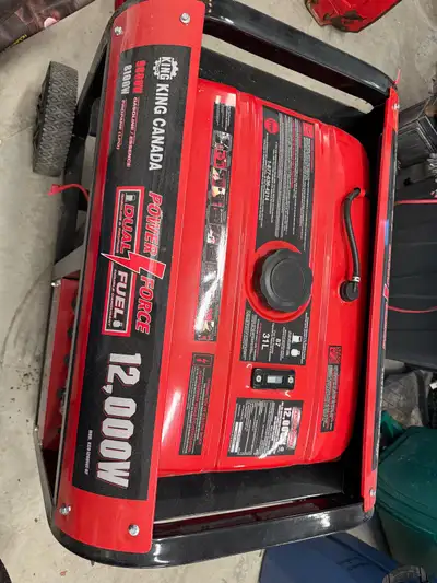 I'm selling a King King Canada generator capable of 12,000W peak output and 9,000W continuous output...