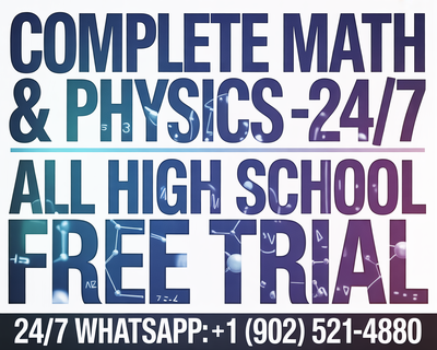 MASTER MATH & PHYSICS WITH EXPERT TUTORS! 24/7 SUPPORT AVAILABLE, View more