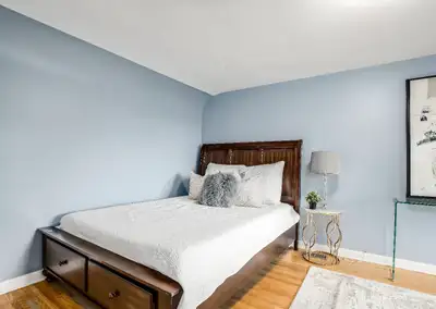 2nd floor apartment of a triplex home. Utilities included ( hydro , gas and water) and 1 outside par...