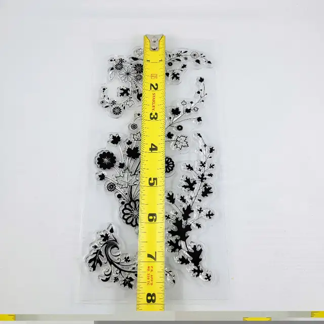 Fall Leaves Clear Stamps Inkadinkado Foliage Trails Flourish Pap in Hobbies & Crafts in Strathcona County - Image 6