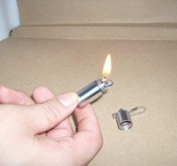 Portable super mini oil lighter , kitchen and metal pill keychai