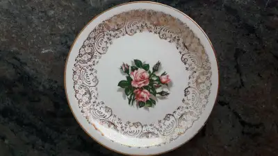 Georgian Tudor Rose Pink 6  Dessert plates, View more