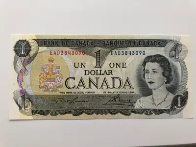 Canadian 1973 1 dollar bills., View more