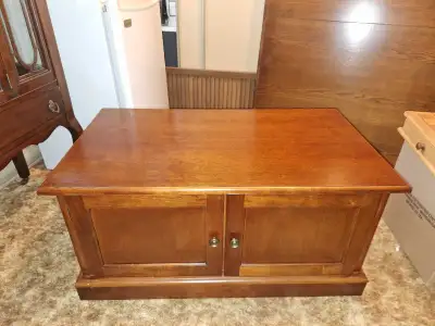 Solid Wood Cabinet Coffee Table, View more