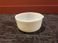 Glasbake Made For Sunbeam 19cj White Milk Glass Mixing Bowl