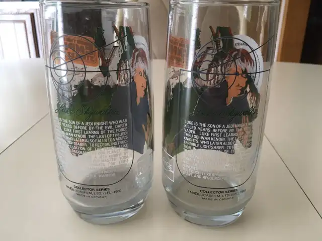 The Empire Strikes Back Luke Skywalker 1980 Burger King glass. in Arts & Collectibles in Mississauga / Peel Region - Image 5