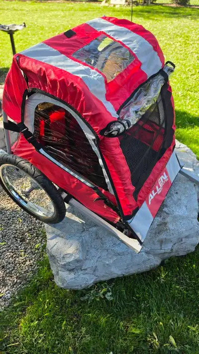 ALLEN Double Kids Bike Bicycle Trailer "Great Condition" , View more