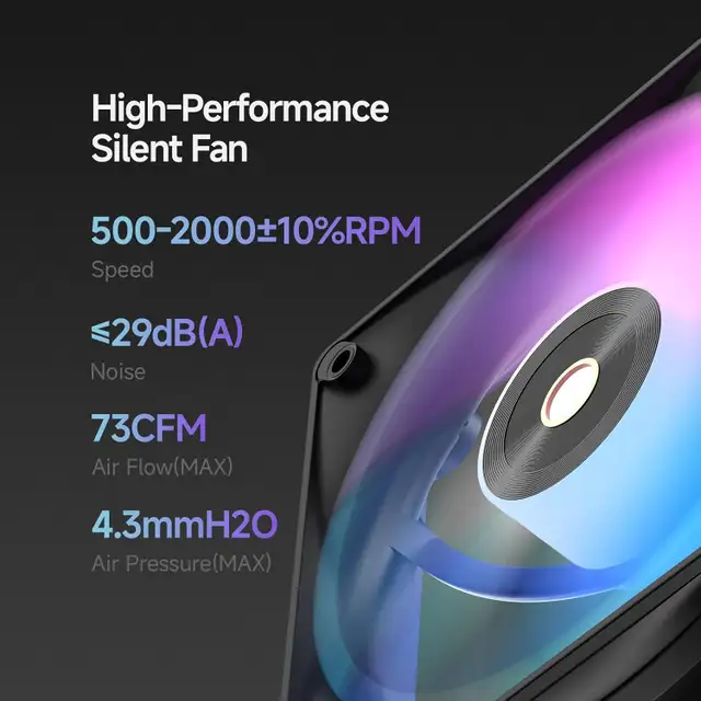 Delta A62 ARGB CPU Cooler in System Components in City of Montréal - Image 6