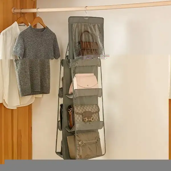 Grey Under Bed Storage Bag  & Wrought iron & wicker shelf in Dressers & Wardrobes in Oshawa / Durham Region - Image 8