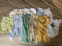 Lot de 10 pyjamas 6-9 mois