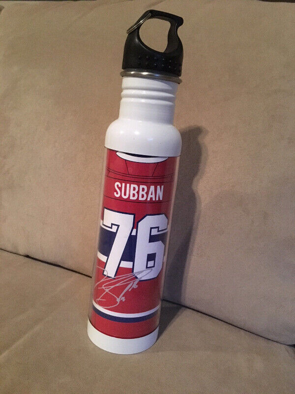 NHL Pk Subban Montreal Canadiens Bouteille Verre Hockey Sport in Arts & Collectibles in Laval / North Shore