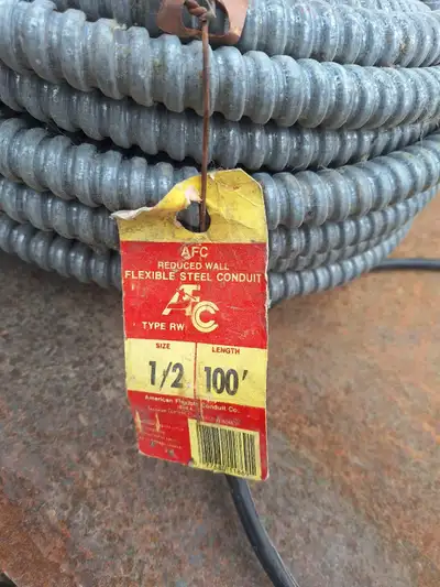 Flexible Steel Condiut 100ft, View more