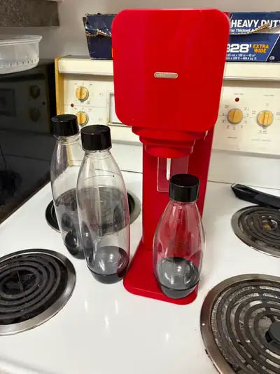 Sodastream with 3 bottles, View more