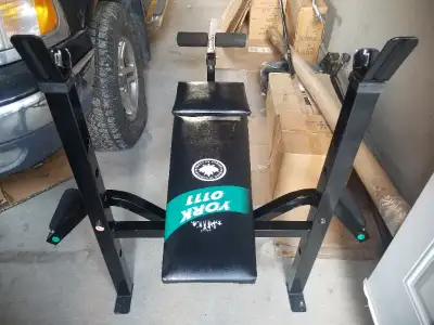 York Multifunctional Bench ~ with incline, leg curl, chest fly, View more