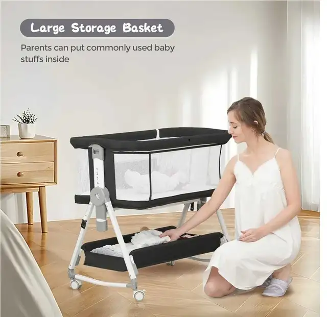 Brand New ✨️  Baby Bassinet,3 in 1 Baby Bassinets Bedside Sleepe in Cribs in City of Montréal - Image 7