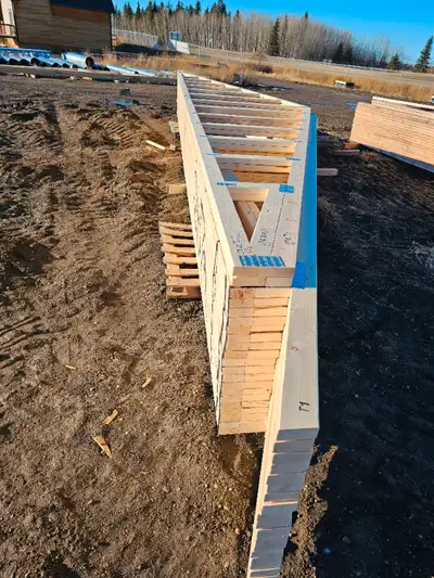 LOCATION IS EVANSBURG AB New in stock 1 package left 30ft trusses 19 standard 2 gables enough for 30...