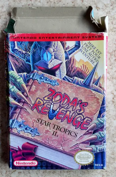Box Only - Nintendo NES ZODA'S REVENGE STAR TROPICS II 2 inserts, View more