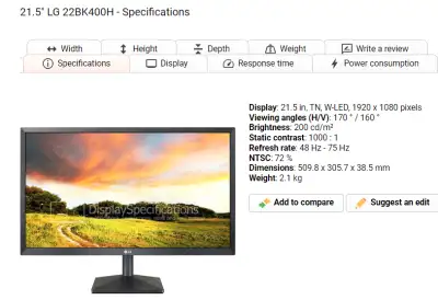 HD & LED Monitors on sale for $50