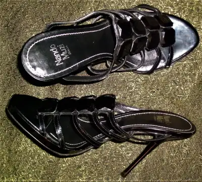 size 6.5 Nando Muzzi Italian Open Toe Stiletto Heels, View more