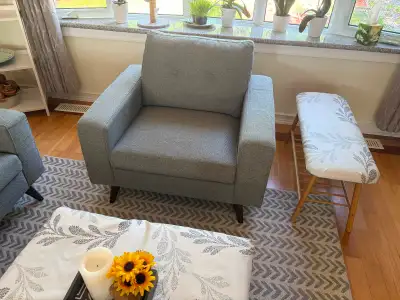 Chair and matching couch, View more