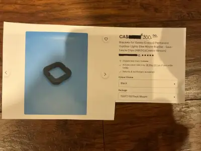Brackets for GOVEE (Costco) Permanent Outdoor Lights Elite Mount Bracket . Will only sell all togeth...