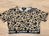playboy leopard top L/G